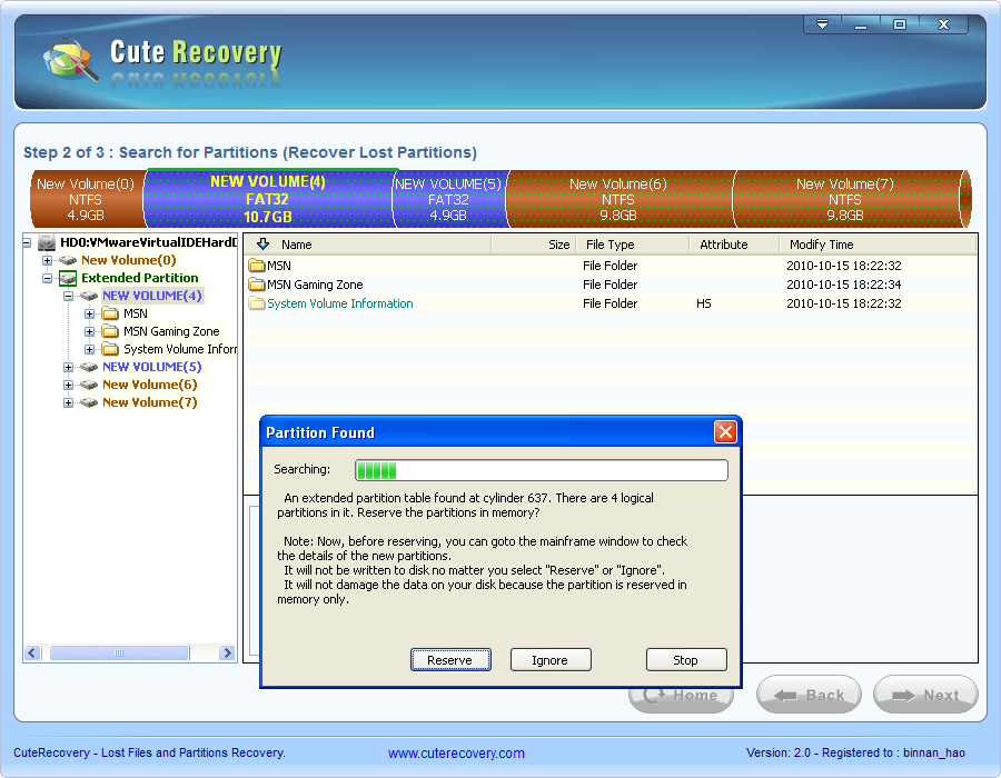 Lost Partition Recovery - Found Extend Partition