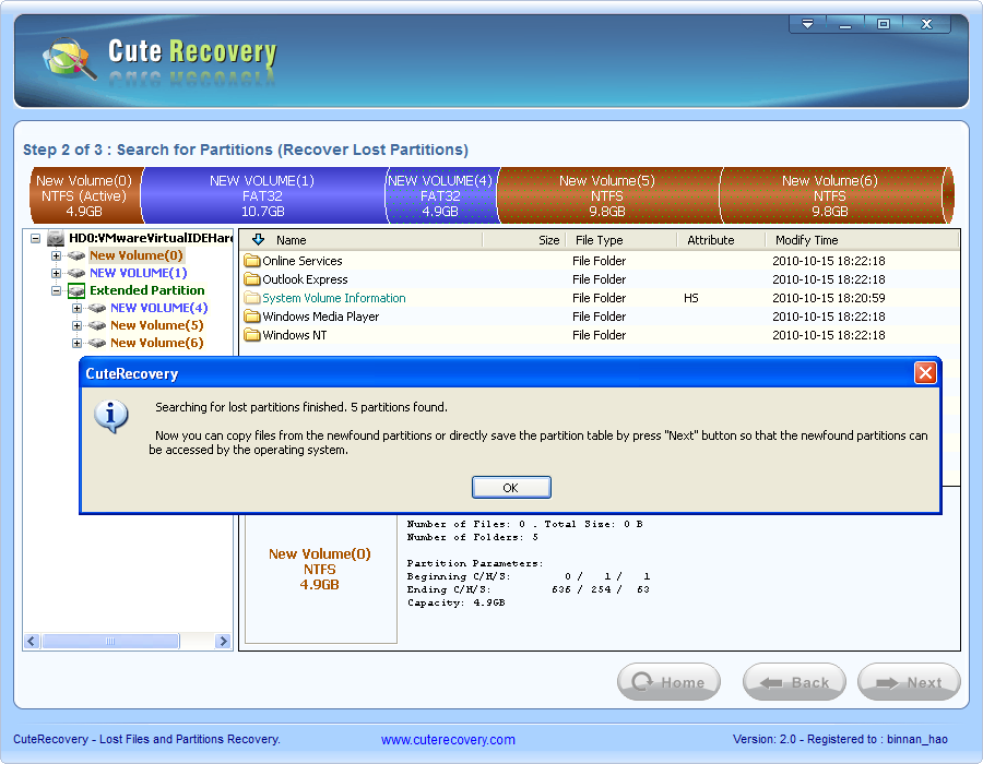 Lost Partition Recovery - Recovery Complete